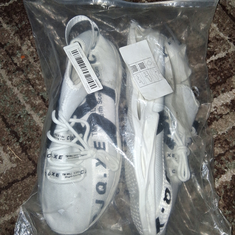 *bogo* White and Black Athletic Sneakers - Picture 5 of 5